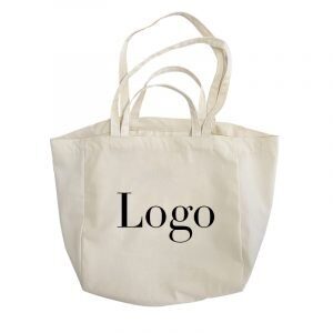 sacs à provisions réutilisables avec le logo de l'entreprise