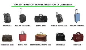 figure 3 what are the different types of travel bags