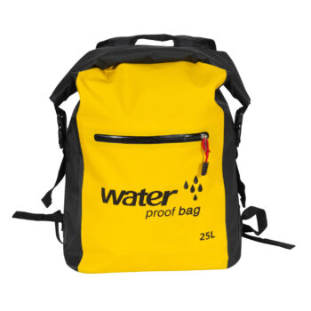 Bolsa seca impermeable de pvc flotante con cremallera superior enrollable reciclada para picnic, kayak, camping, senderismo, natación